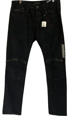 Cult Of Individuality Hombre W32x34 Greasor Moto Color Negro Hielo Denim Japonés Foto 1 de 4