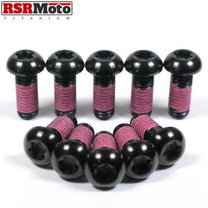 Disco de freno de titanio Ducati Diavel 1200 1260 V4 pernos de rotor bloqueo de rosca negro - Imagen 1 de 3