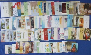#19 Large Lot-100+ Religious USED Greeting Cards/Covers Crafts Ephemera DIY - Picture 1 of 24