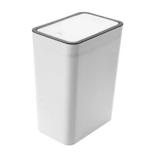 Trash Can with Lid Odorless Large Capacity Garbage Bin Office Trash Can for K... - Picture 1 of 9