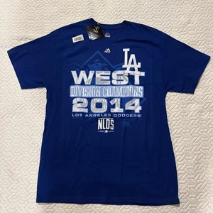 2014 NL West Division Champions LA Dodgers MLB Genuine Merchandise Large T Shirt - Picture 1 of 6
