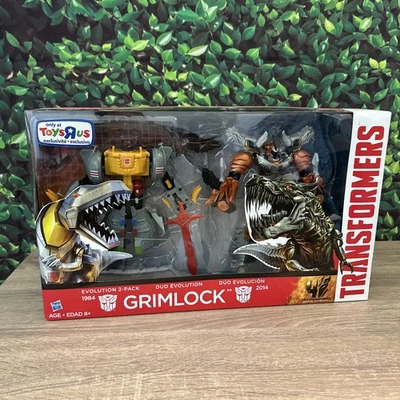 Transformers Age Of Extinction Grimlock Evolution 2 Pack Toys R Us Exclusive NEW - Image 1 of 4