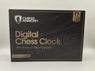 CHESS ARMORY Digital Chess Timer Clock with Bonus & Delay - Image 1 of 2
