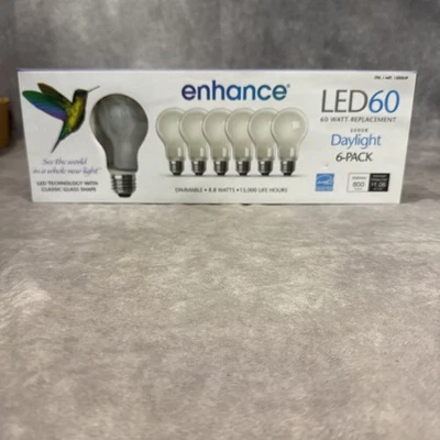 Feit Electric Enhance 2700K Soft White Light Bulbs LED Dimmable - 6-Pack 60 Watt - Image 1 of 3