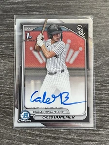2024 Bowman Draft Caleb Bonemer Chrome Auto 1st #CPA-CBO White Sox - Picture 1 of 2