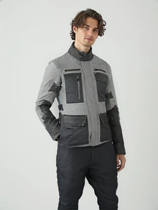 New Men Motorbike Jacket CE-Armor-Textile Waterproof 2 Layer Touring Jacket 2XL - Foto 1 di 9