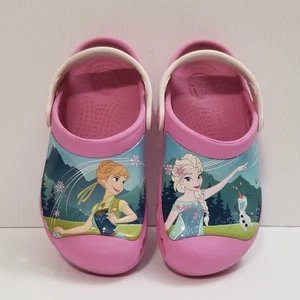 Crocs Authentic Disney Princess Frozen Elsa Anna Shoes Charming Sandals C 10/11 - Picture 1 of 14