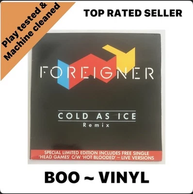 Foreigner ~ Cold As Ice (Remix) ~ 2 x 7" vinyl  pack Limited Edition 1985 EX/EX - Image 1 of 4