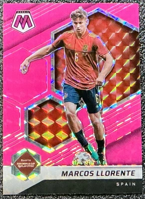Marcos Llorente 2021-22 Panini Mosaic #123 Pink Fluorescent Mosaic Prizm /10 - Image 1 of 2