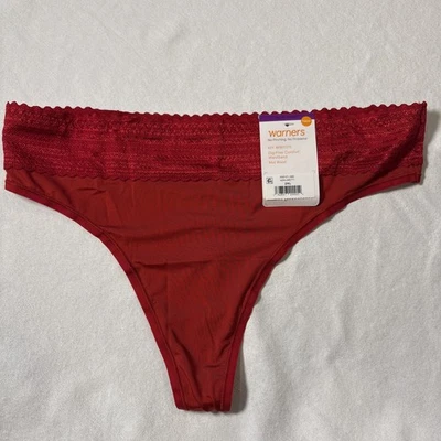 NUEVO Tanga de Encaje Warners No Pinching No Problems RX5101J Para Mujer Talla 2XLarge 9 Foto 1 de 4