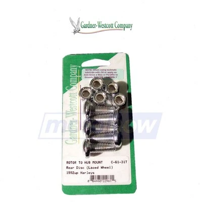 Gardner-Westcott Rear Rotor Torx Screw Set for 2017-2020 Harley Davidson bw - Image 1 of 4