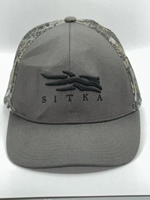 Sitka Hat Cap Snap Back Grey Camo Mesh Trucker Mid-Pro Hunting Mens Outdoors - Image 1 of 4