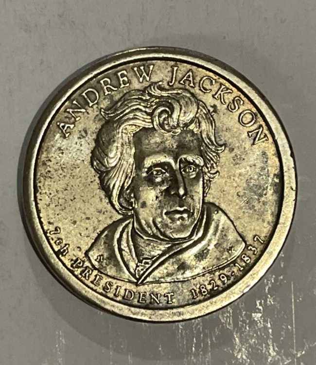 RARE 2008 ANDREW JACKSON 7TH PRESIDENT D MINT COIN - Image 1 of 3