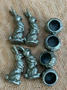 Conigli e Cavoli Peltro Metallo Tic Tac Toe Gioco Pezzi Metzke 8 Pezzi - Foto 1 di 5