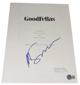 Martin Scorsese signed Autogramm Goodfellas Film Drehbuch Beckett BAS - Bild 1 von 2