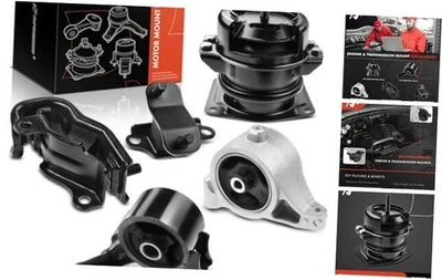 Juego de montaje de motor y transmisión de 5 piezas compatible con Acura MDX Foto 1 de 4
