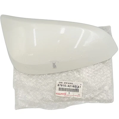 Tampa de espelho de porta direita branca pérola genuína Toyota 87915-42160-A1 - Imagem 1 de 4