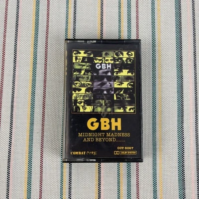 Vintage GBH Cassette Midnight Madness and Beyond 1986 Punk Album Combat Core - Image 1 of 4