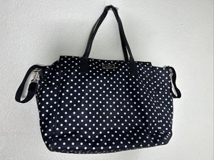 Kate Spade Kaylie Polka Dot Tote Diaper Baby Bag Work Travel Satchel Large Flaw - Picture 1 of 22