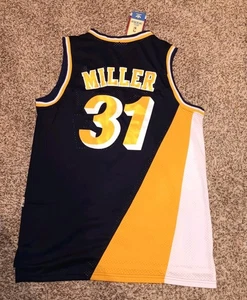 Camiseta de baloncesto mediana Reggie Miller Indiana Pacers azul NBA nueva - Imagen 1 de 2