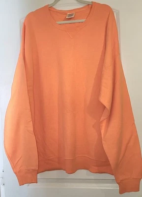 Sudadera pulóver Comfort Wash By Hanes para mujer talla grande naranja melocotón talla 3XL Foto 1 de 4
