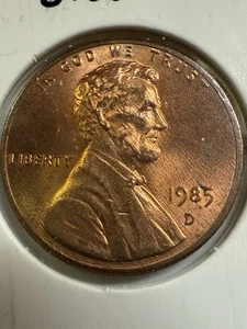 1985 D Lincoln Penny, P514 - Picture 1 of 2