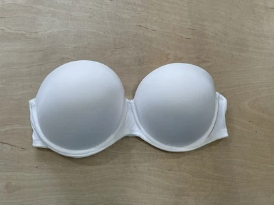 PINK Victoria’s Secret Wear Everywhere Strapless Push Up Bra Sz 36DD White - Image 1 of 4