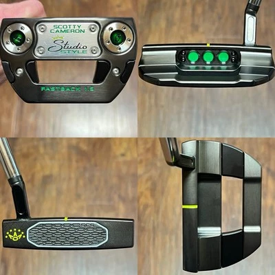 Scotty Cameron Studio Style Fastback 1.5 Putter - LH - New - Xtreme Dark - GRN - Image 1 of 4