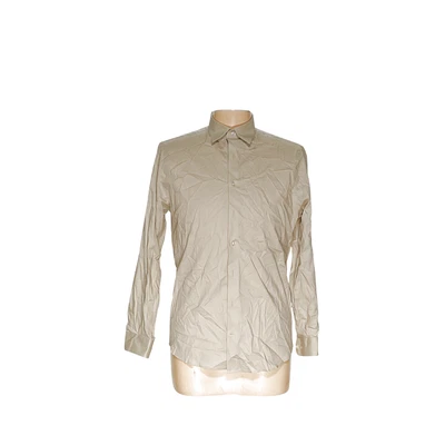 Camisa de vestir Express beige para hombre Foto 1 de 4