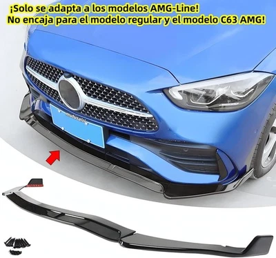 Para Mercedes Clase C W206 S206 C43 2021-2025 de separador de labios delanteros - Imagen 1 de 4