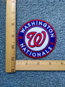 1 WASHINGTON NATIONALS MLB BASEBALL LOGO IRON ON PATCH free shipping - Picture 1 of 2