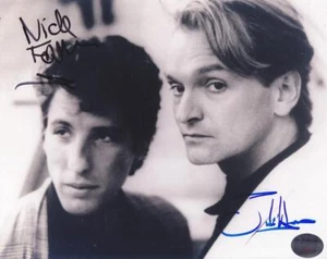 NICK FELDMAN, JACK HUES Signed 8x10 B&W Photo Singer/Wang Chung Band ALA F10381 - Picture 1 of 1