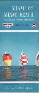1965 Chevron Road Map: Miami & Miami Beach NOS - Picture 1 of 1