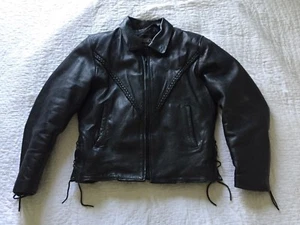 Mens Womens Unik Motorcycle Jacket Rope Ties SO UNIQUE Small / Medium - Picture 1 of 12