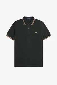 Fred Perry Polo Manica Corta Slim Fit Verde - Taglia S Abbigliamento Uomo Polo - Imagen 1 de 2
