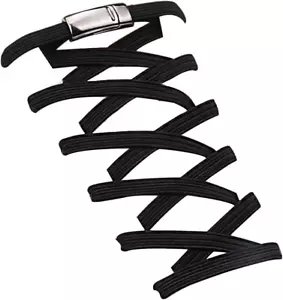 Elastic No Tie Flat Shoe Laces for Sneakers, Tieless Shoelaces for Kids & Adults - Picture 1 of 12