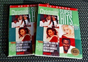 Christmas Super Hits / Mariah Carey, Destiny's Child, etc (4CD, 2010, BMG) NEW - Picture 1 of 9