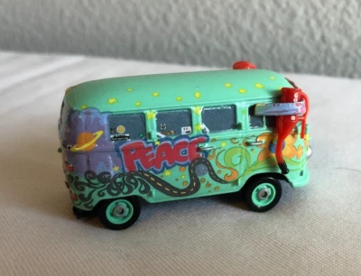 Disney Pixar Cars Fillmore VW Bus Pit Crew Metal 2021 1/55 Scale - Image 1 of 4