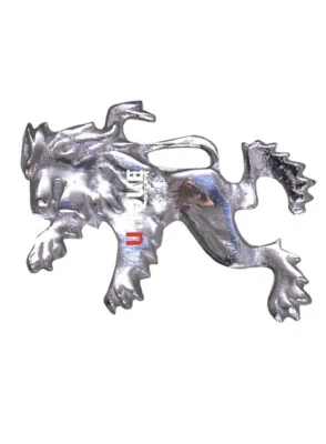 Pin de falda escocesa Highland Lion diseño desenfrenado para hombre acabado cromado 4 largos Foto 1 de 3