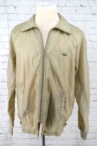 Cortavientos vintage LACOSTE CLUB para hombre cremallera completa TALLA MEDIANA beige - Imagen 1 de 7