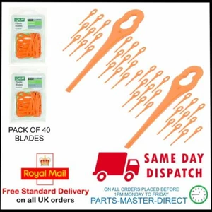 ALM IKRA IART 2520 Li (9795-4425) GRASS TRIMMER PLASTIC BLADES 40 PER PACK pmd - Picture 1 of 4