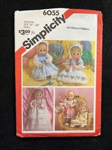 Simplicity Sewing Pattern 6055 Dolls' Set of Party Dresses Cut Complete - Picture 1 of 3