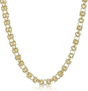 Collana Bizantina Unisex in Argento Sterling 925 - Foto 1 di 12