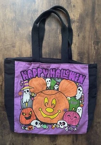 Disney Parks Halloween Kürbis Mickey Mouse Reißverschluss Tragetasche 2022 lila schwarz - Bild 1 von 12