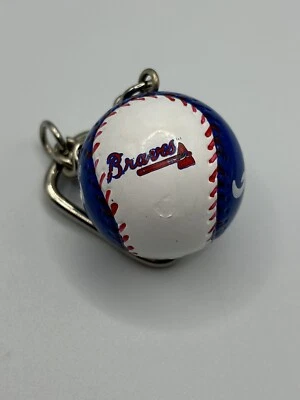Vintage MLB ATLANTA BRAVES Baseball Sports Brat Keychain 1986 J.F.S. - Image 1 of 4