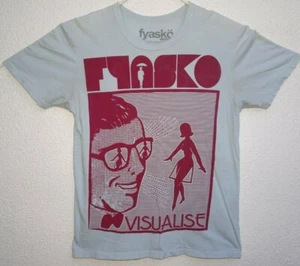 Fyasko IL System Visualise Retro X Ray Glasses Funny Art T Shirt Small Pale Blue - Picture 1 of 7