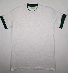 VTG LL Bean Hunting Shooting Shirt Mens Large Right Padded Shoulder Short Sleeve - Picture 1 of 17
