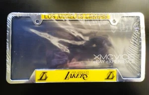 LOS ANGELES LAKERS FARBE METALL CHROM KENNZEICHENRAHMEN AUTO LKW AUTO NEU - Bild 1 von 2