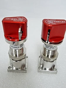 Lot of 2 HAM-LET HMSC20-4VKLQ Manual Diaphragm Valve,Used,US*96611 - Picture 1 of 7