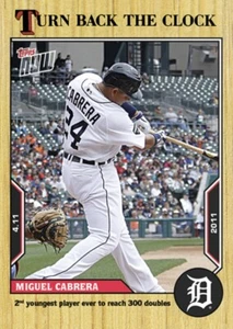 2022 TOPPS NOW TURN BACK THE CLOCK DETROIT TIGERS MIGUEL CABRERA #12 - Picture 1 of 1